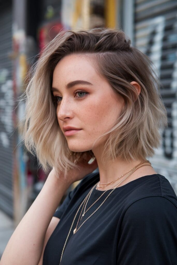blended balayage bob magic