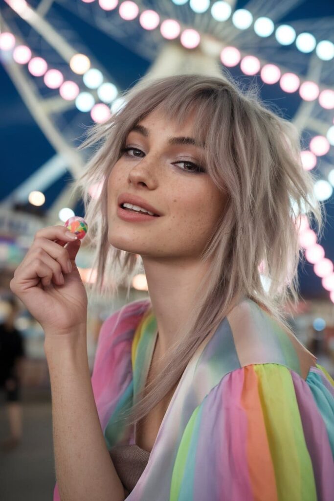 high wedge cut with a side