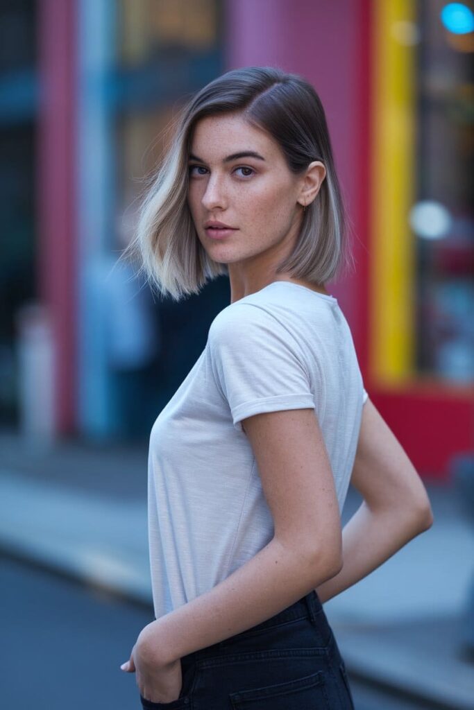 mini choppy with side part 