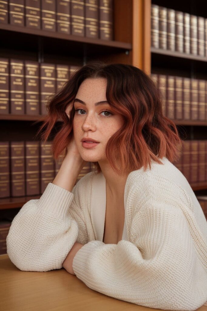 Auburn-Balayage-on-Brunette