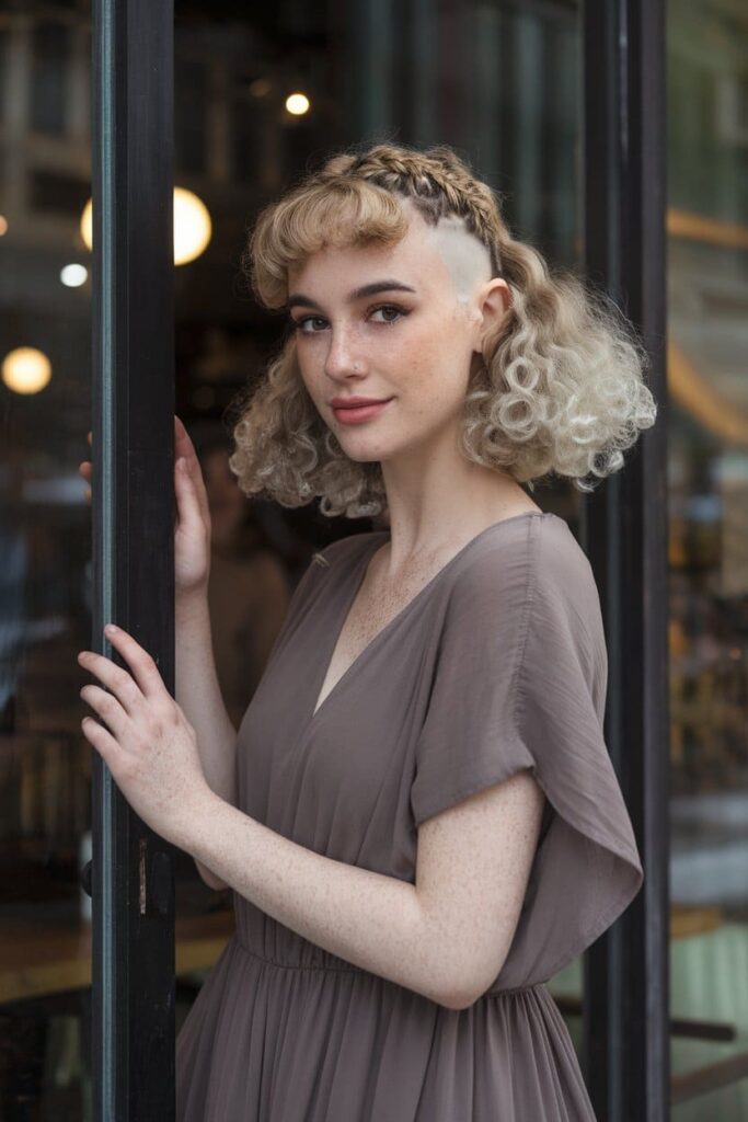 Curly-Undercut-with-Crown-Braid
