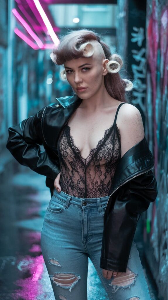 Mohawk-Inspired-Curled-Fringes