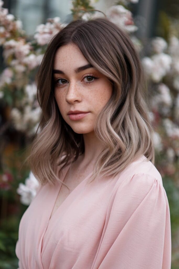 Rose-Gold-Balayage-on-Dark-Hair
